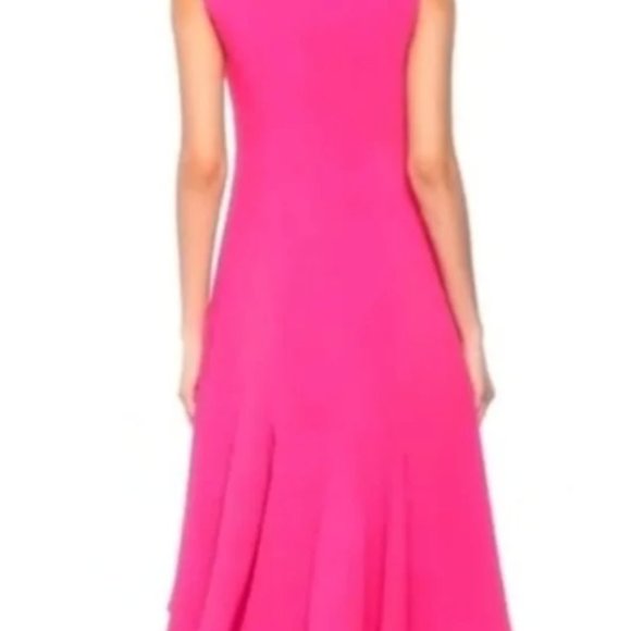 NWT Halston Heritage Pink High Low Sleeveless Cocktail Dress - Picture 2 of 5